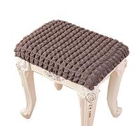 AQIGR 2/4 Pack Elastic Rectangle Bar Stool Covers Stretch Vanity Stool Cover Jacquard Chair Seat Slipcovers Counter Stool Cover Saddle Seat Covers Washable for Wooden Metal Bench