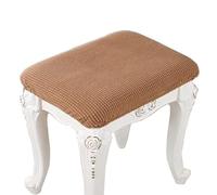 AQIGR 2/4 Pack Elastic Rectangle Bar Stool Covers Stretch Vanity Stool Cover Jacquard Chair Seat Slipcovers Counter Stool Cover Saddle Seat Covers Washable for Wooden Metal Bench