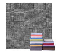 AQIGR Garden Chair Seat Cushion Covers 3/5/8/10/15/20cm Thick Linen Fabric Chair Replacement Cushion Cover with Zipper Non Slip for Square Kitchen Dining Sofa Cushion(Grey,55x55x10cm thick)