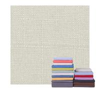 AQIGR Garden Chair Seat Cushion Covers 3/5/8/10/15/20cm Thick Linen Fabric Chair Replacement Cushion Cover with Zipper Non Slip for Square Kitchen Dining Sofa Cushion(Beige,55x55x5cm thick)
