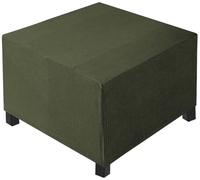 AQIGR Large Square Footstool Cover, Stretch Ottoman Cover Washable Super Soft Universal Pouffe Cover with Elastic Bottom Anti-Slip Foot stool Slipcovers(Army Green,L 70x W 70xH 45cm)