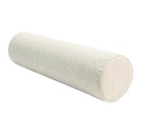 AQIGR Round Cervical Roll Bolster Pillow with Removable & Washable Pillow Cover, Bolster Pillow Filled with Soft, Round Bolster Pillowcase Cover(Beige,15x70cm)
