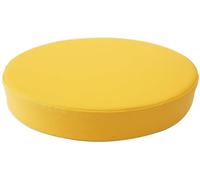 AQIGR Round Chair Cushion Seat Pads For Dining Chairs, Premium Waterproof Chair Cushions With Invisible Zipper, Kitchen Circular Chair Pad For Garden Indoor/Outdoor Patio(Yellow,45x5cm/18x2in)