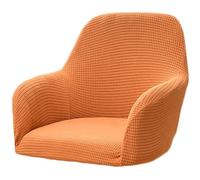AQIGR Stretch Accent Chair Slipcover Curved Back Accent Kitchen Chair Covers Modern Arc Shaped Armrest Counter Height Bar Stools Covers Wing Back Chair Protector (Color : Orange, Size : 1PC)
