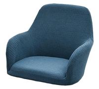 AQIGR Stretch Accent Chair Slipcover Curved Back Accent Kitchen Chair Covers Modern Arc Shaped Armrest Counter Height Bar Stools Covers Wing Back Chair Protector (Color : Gray blue, Size : 6PCS)