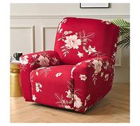 AQIGR Stretch Recliner Slipcovers 4-Pieces Lazy boy Recliner Covers Recliner Couch Covers Recliner Chair Cover Non Slip Reclining Slipcovers with Storage Pockets Furniture Protector for Living Room