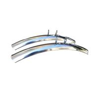 AQIOERH Bike Splash Guard Retro Bike Front Rear Fenders 700C 23C 25C Stainless Steel Mud Guard Wing Road Bicycle Mudguard Fender Parts