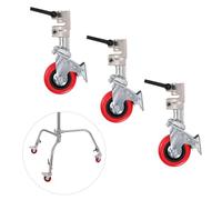 AQIRUI Removable Wheels for C Stand with Boom Arm