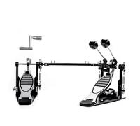 AQJUNONG Double Bass Drum Pedal, Double Chain Drive, Double Kick Drum Pedal with Adjustable Beater and Drum Key (AQ-DBDP-HT)
