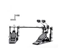 AQJUNONG Double Bass Drum Pedal, Double Chain Drive, Double Kick Drum Pedal with Adjustable Beater and Drum Key (AQ-DBDP-ST)