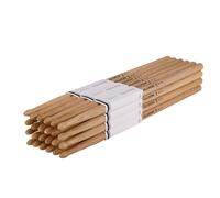 AQJUNONG Drum Sticks, 2B Drumsticks, 12 Pairs Classic Oak Wood Tip Drum Sticks for Kids and Adults, Professional Musical Instrument Percussion Accessories