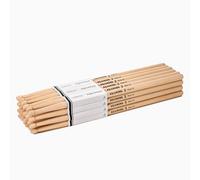 AQJUNONG Drum Sticks 5B,12 Pair 5B Drum sticks, Classic America Maple Wood Tear Drop Tip Drumsticks, 5B Drumsticks for kids and Adults.