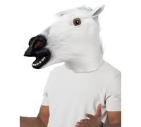 AQKILO Horse Mask Farm Animal Latex Full Head Realistic Masks Fancy Dress for Halloween Carnival Costume Party