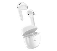 AQL ESCAPE | Capsule Shape Bluetooth Earphones with Environment Noise Cancelling Technology with Charging Case - 5 Hours Playtime - White