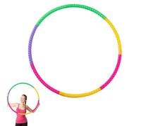 aqlbhz 1 Pcs Hula Hoops Fitness Hula Hoops Kids Hula Hoop,7 Sections Colorful Detachable Tubes Exercise Hula Hoop for Fitness Gymnastics Dance Games Pet Training Kids,Lose Weight or As A Gift