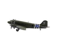 AQMUZE 1:100 World FOR War II Douglas C47 Skytrain Transport Aircraft Diecast Metal Airplane Plane Single Plane Model Miniatures Set(C47 L4)