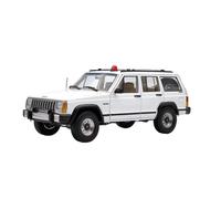 AQMUZE 1 18 For Jeep XJ Cherokee SUV 4x4 White Diecast Car Model Adult Collection Gift Toy Commemorative Crafts