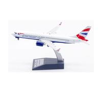 AQMUZE 1 200 For BRITISH AIRWAYS Boeing B737-8 MAX Alloy Aircraft Model Finished Passenger Plane Souvenirs Miniatures Set