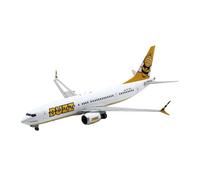 AQMUZE 1 200 For Buzz Airlines Boeing B737-8Max Finished Alloy Airplane Model Simulation Static Collectible Toy Miniatures Set