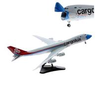 AQMUZE 1 200 Scale For B747-8F LX-VCF Model CARGOLUX XX20079C Aviation Alloy Aircraft With Landing Gear Collection Display Miniatures Set