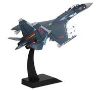 AQMUZE 1/48 Scale For Soviet Navy Army Su-35 Stealth Fighter Die-cast Metal Model Aircraft Single Plane Aircraft Miniatures Set(STLY B)
