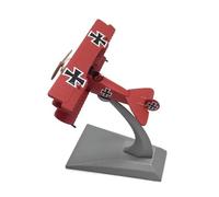 AQMUZE 1 72 For World War I Triplane Fokker Dr-1 Red Baron Alloy Fighter Model Desktop Decoration Miniatures Set