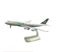 AQMUZE 20cm for Boeing 747 Airplane Model Plane Model Aircraft Model Diecast Metal 1/300 Scale Planes Miniatures Set(EVA Air B747)