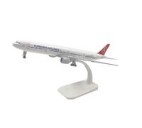 AQMUZE 20cm for Boeing 747 Airplane Model Plane Model Aircraft Model Diecast Metal 1/300 Scale Planes Miniatures Set(Turkish B777)