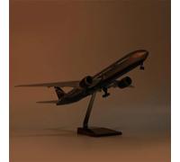 AQMUZE For Aeroflot Boeing B777 Die-cast Resin Model 1 150 Scale Airline Aircraft Collection Decorative Display Miniatures Set(W light)