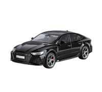 AQMUZE For Audi RS7 Coupe 1:24 Alloy Die Casting Model Simulated Sound And Light Home Decoration Gifts(Black)
