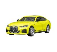 AQMUZE For BMW I4 M50 1:34 Alloy Car Model Simulation Sound & Light Collection Gift(Yellow)