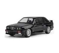 AQMUZE For BMW M3 E30 1:24 Alloy Supercar Model Sonic And Light Pullback Collection Birthday Gift(Black)