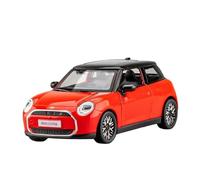 AQMUZE For BMW Mini Cooper Electric 1:28 Miniature Alloy Model Die Cast Metallic Sound & Light Car Collection Decoration(Orange)