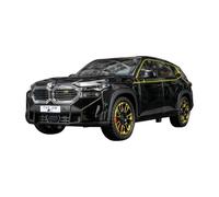 AQMUZE For BMW XM SUV 1:24 Alloy Sports Car Die-Cast Metal Simulation Model Sound & Light Collection Gift(Black)