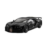 AQMUZE For Bugatti 1:18 Supercar Alloy Model Die Casting Metal Casting Sound And Light Car Collection Decoration(Yellow)