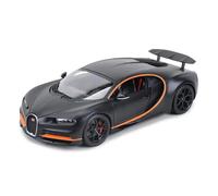AQMUZE For Bugatti Chiron 1:18 Die-Cast Vehicle Static Collectible Model Sporty Black(Black)