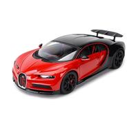AQMUZE For Bugatti Chiron 1:18 Die-Cast Vehicle Static Collectible Model Sporty Black(Red)