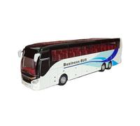 AQMUZE For Business Bus Alloy Model Simulated Bus Open Door Sound & Light Birthday Gift(Black and white)