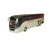 AQMUZE For Business Bus Alloy Model Simulated Bus Open Door Sound & Light Birthday Gift(Champagne black)