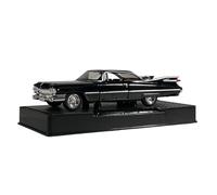 AQMUZE For Cadillac Eldorado Biarritz Classic Vintage 1:32 Metal Car Sound & Light Model Home Fashion Decoration Birthday Gift(Black)