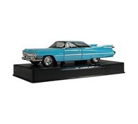 AQMUZE For Cadillac Eldorado Biarritz Classic Vintage 1:32 Metal Car Sound & Light Model Home Fashion Decoration Birthday Gift(Blue)
