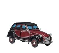 AQMUZE For Citroen 2CV 6 Charleston Classic Car 1:24 Alloy Die Casting Model Simulated Home Decor Gifts(Red)
