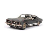 AQMUZE For Classic Old Ford Mustang 1 24 Simulation Retro Alloy Model Car Ancient Model
