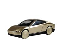AQMUZE For Cybercab Robotaxi Driverless Taxi 1:32 Alloy Car Model Die-Cast Sound And Light Decoration(Gold)