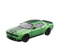 AQMUZE For Dodge Challenger SRT Hellcat 1:24 Alloy Car Model Simulates Metal Gift Sound And Light(Green)