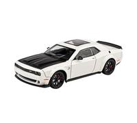 AQMUZE For Dodge Challenger SRT Hellcat 1:24 Alloy Die Casting Model Simulated Home Decor Gifts(White)