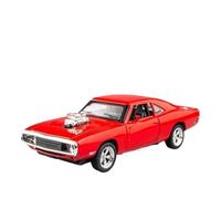 AQMUZE For Dodge Charger1970s 1:32 Aleación Modelo Coche Deportivo Coche De Lujo Sonido Y Luz Boomerang Regalo Recomendado(Red)