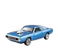 AQMUZE For Dodge Charger1970s 1:32 Aleación Modelo Coche Deportivo Coche De Lujo Sonido Y Luz Boomerang Regalo Recomendado(Blue)