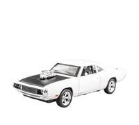 AQMUZE For Dodge Charger1970s 1:32 Aleación Modelo Coche Deportivo Coche De Lujo Sonido Y Luz Boomerang Regalo Recomendado(White)