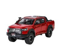 AQMUZE For Great Wall GWM Cannon POER Off-road 1:24 Alloy Car Model Die-casting Sound And Light Indoor Home Decorations(Red)